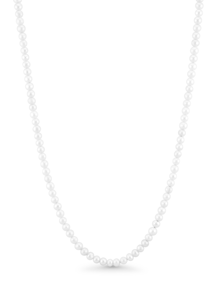 Celestial Seed Pearl Beaded Necklace In Gold