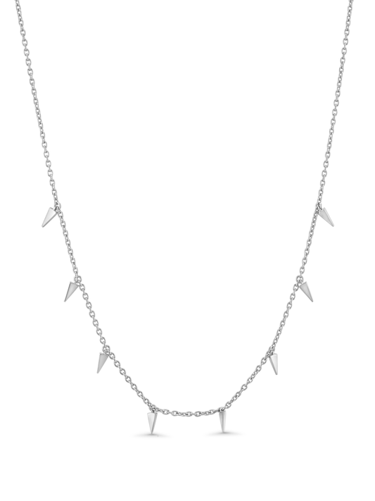 Tusk Station Necklace In Silver
