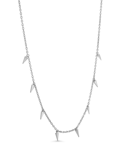 Tusk Station Necklace In Silver