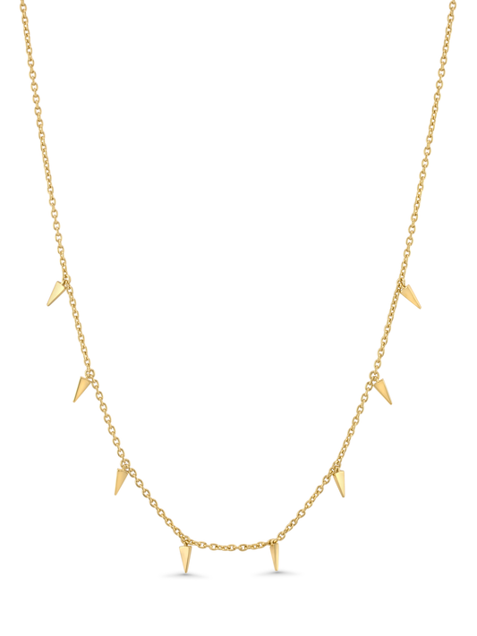 Tusk Station Necklace In Gold