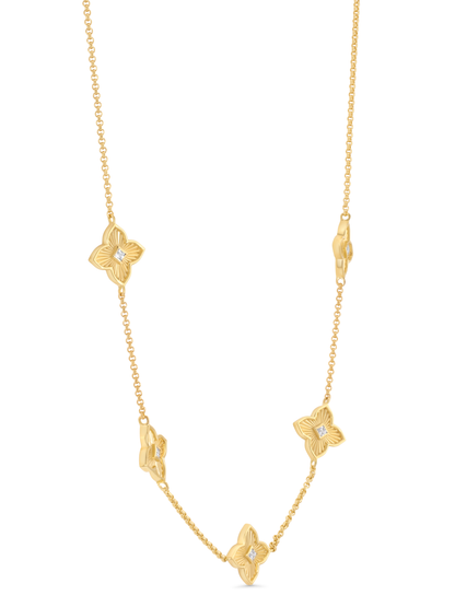 Primrose Clover Station Pendant Necklace