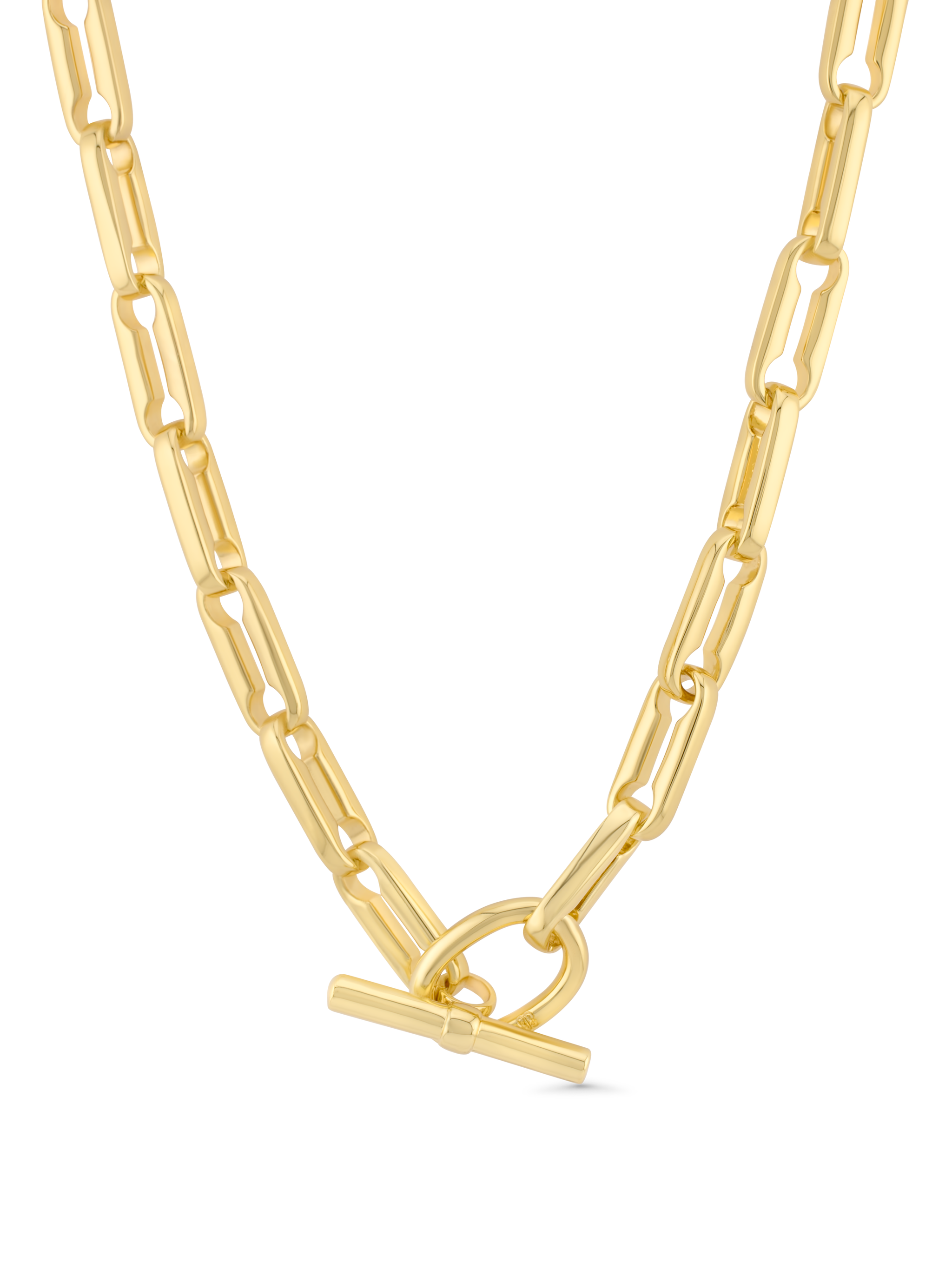 T-Bar Chain Necklace In Gold