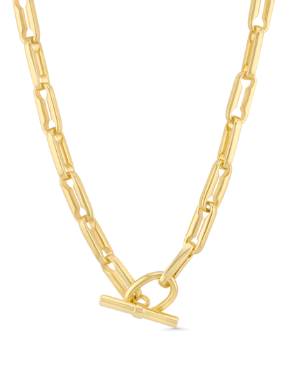 T-Bar Chain Necklace In Gold