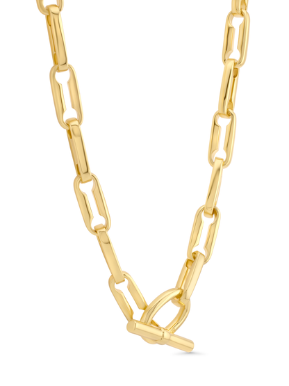 T-Bar Chain Necklace In Gold