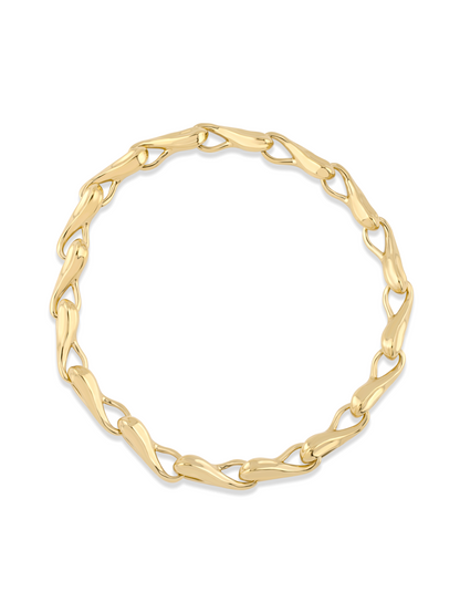 Fluidity Statement Link Chain Necklace In Gold