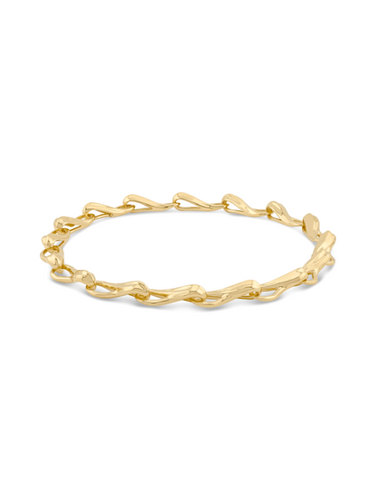 Fluidity Statement Link Chain Necklace In Gold