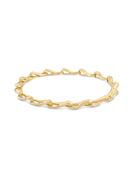 Fluidity Statement Link Chain Necklace In Gold