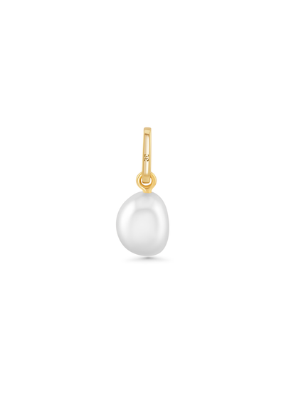 Thread-On Crystal & Pearl Charm In Gold