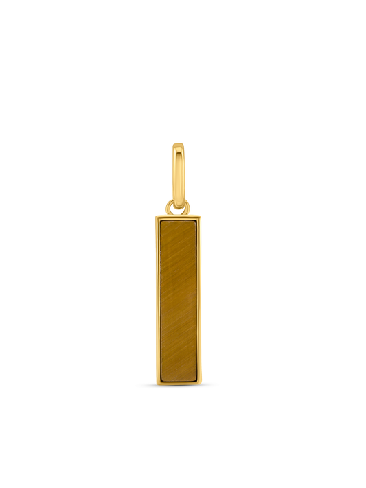 THREAD-ON TIGERS EYE CHARM IN GOLD