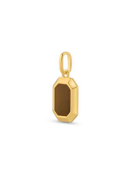 Thread-On Tigers Eye Charm in Gold