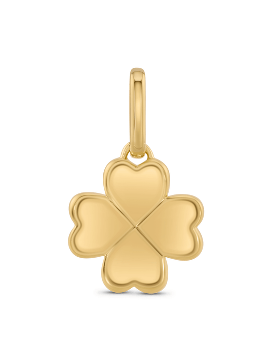 Thread-On Clover Charm In Gold