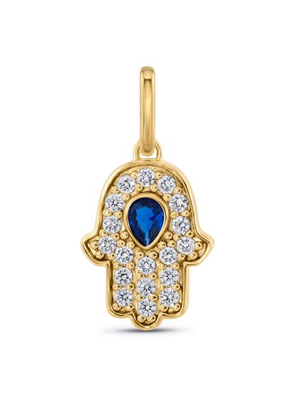 Thread-On Hamsa Charm In Gold