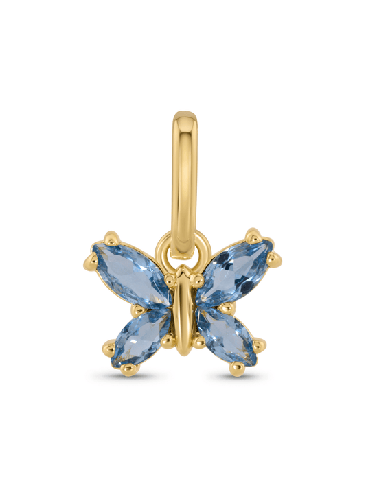 Thread-On Pavé Butterfly Charm In Gold