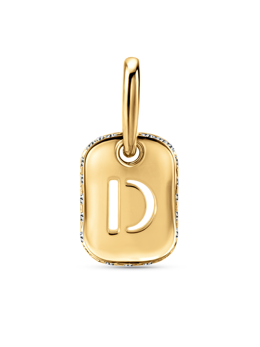 Thread-On Initial D Charm In Gold
