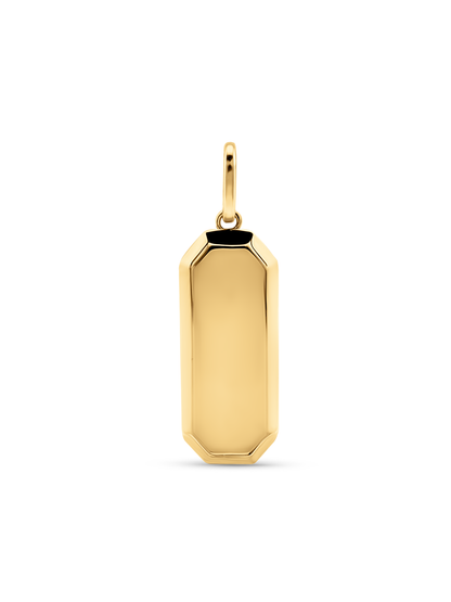 Thread-On Octagon Bar Charm in Gold