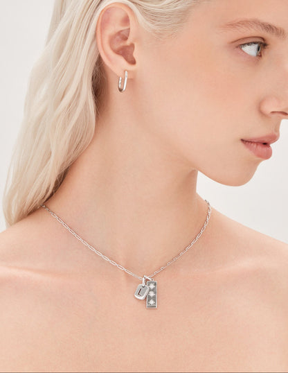 Thread-On Station Set Charm In Silver