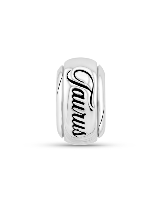 Thread-On 3D Taurus Charm In Silver