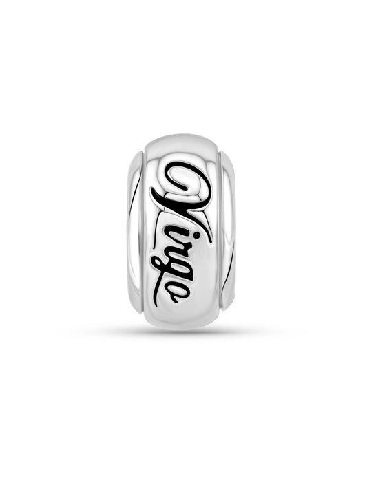 Thread-On 3D Virgo Charm In Silver