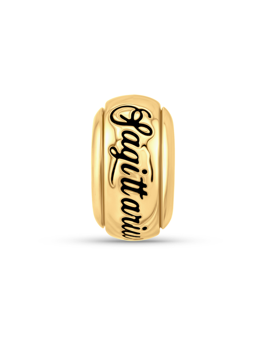 Thread-On 3D Saggitarius Charm In Gold