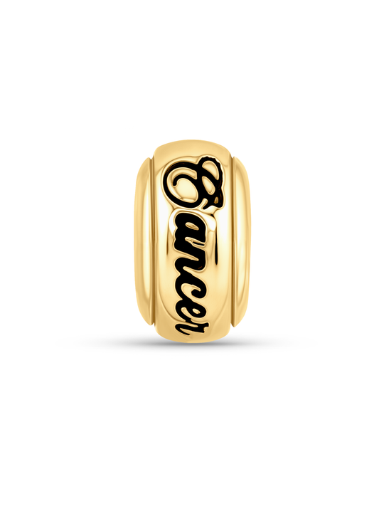 Thread-On 3D Cancer Charm In Gold