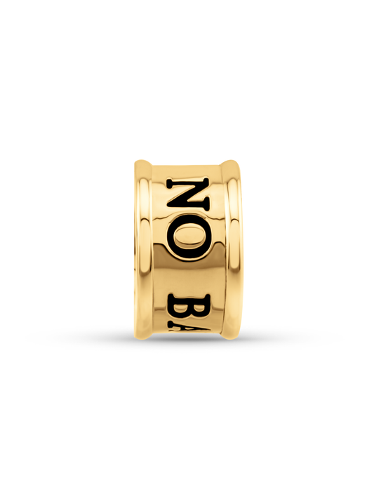 Thread-On 3D No Bad Vibes Charm In Gold