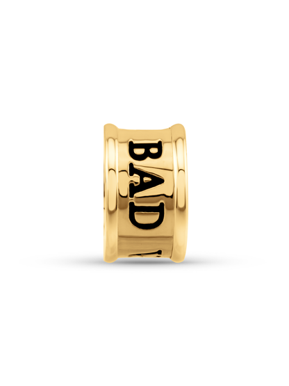 Thread-On 3D No Bad Vibes Charm In Gold