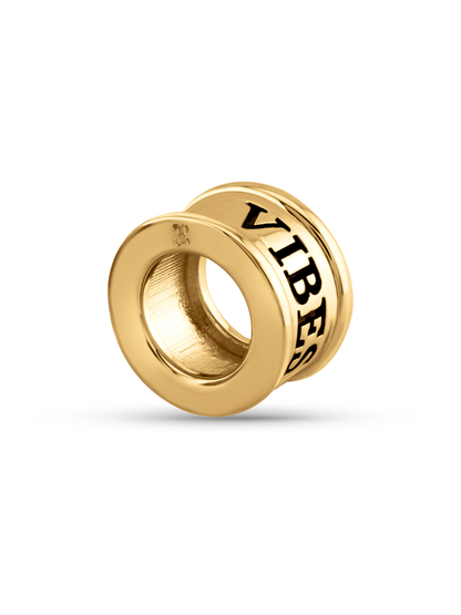 Thread-On 3D No Bad Vibes Charm In Gold