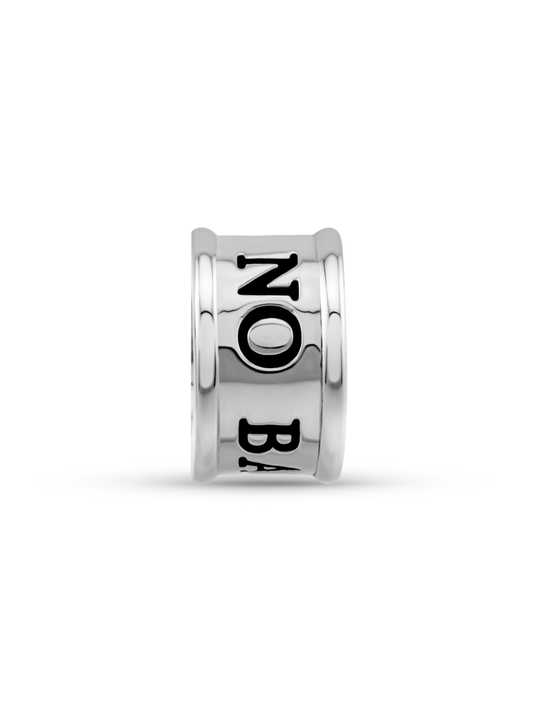 Thread-On 3D No Bad Vibes Charm In Silver