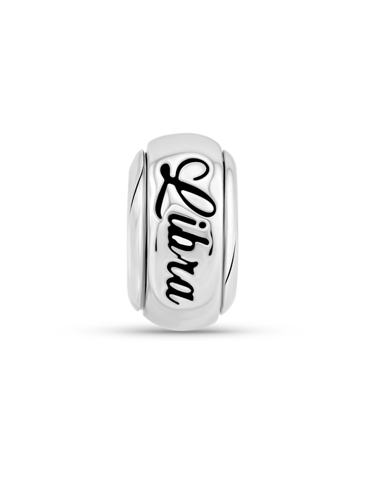 Thread-On 3D Libra Charm In Silver