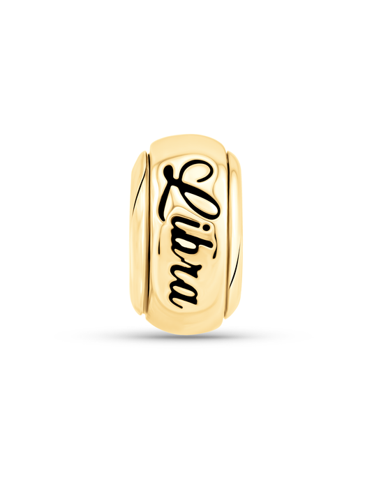 Thread-On 3D Libra Charm In Gold