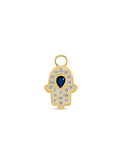 Pavé Hamsa Earring Charm In Gold