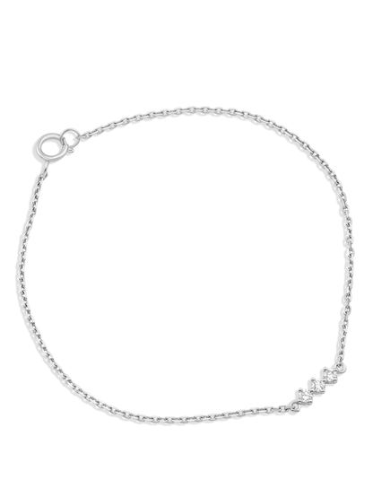 Fine 14K Gold Triple Lab-Grown Diamond Bracelet