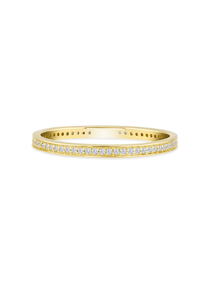 Fine 14K Gold Lab-Grown Diamond Eternity Ring