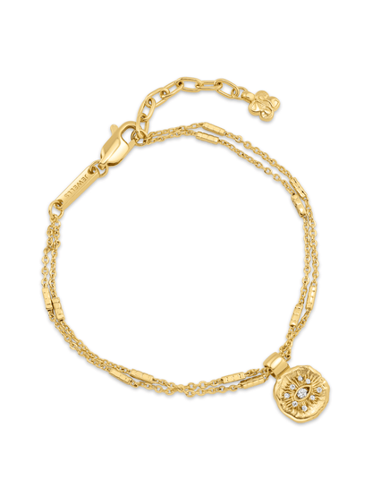 Amulet Evil Eye Charm Coin Bracelet In Gold