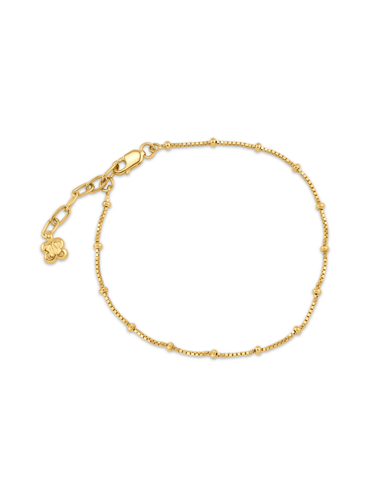 Box Ball Chain Bracelet In Gold
