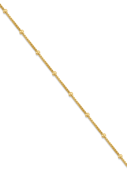 Box Ball Chain Bracelet In Gold