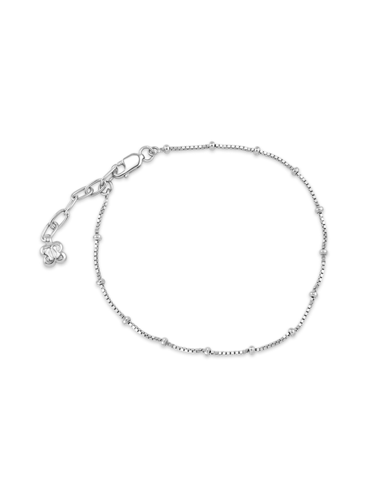 Box Ball Chain Bracelet In Silver