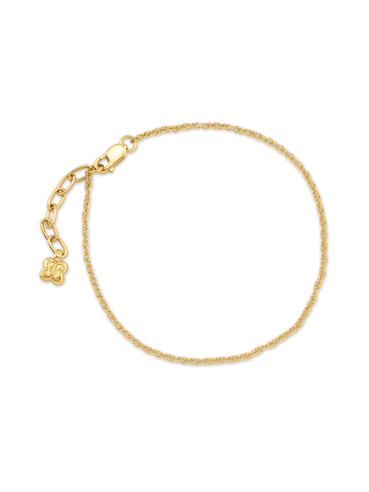Twist Chain Bracelet In Gold