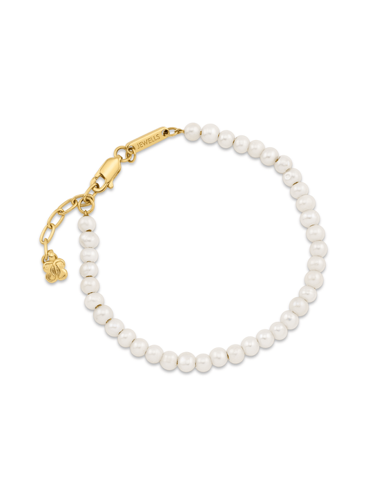 Freshwater Pearl Bracelet In Gold