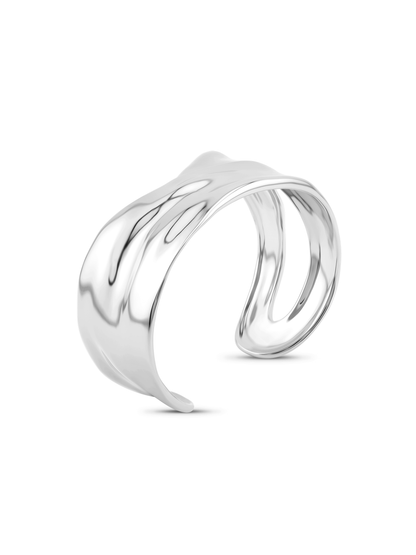 Fluidity Cuff Bracelet In Silver