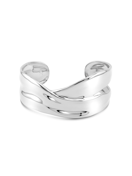 Fluidity Cuff Bracelet In Silver