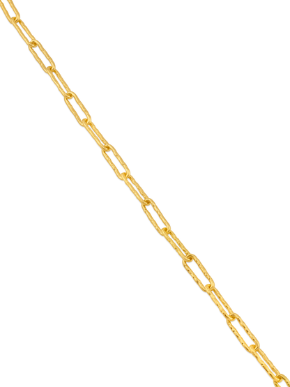 Aurum Textured T-Bar Chain Necklace