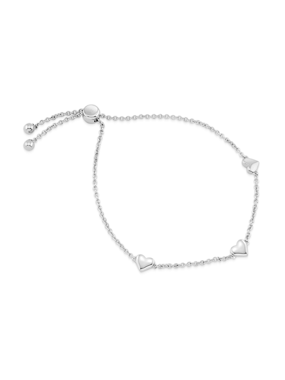 Hearts Toggle Bracelet In Silver