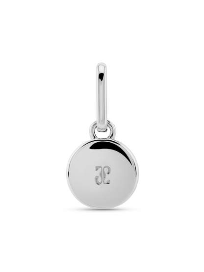 Thread-On January Birthstone Red Agate Charm In Silver