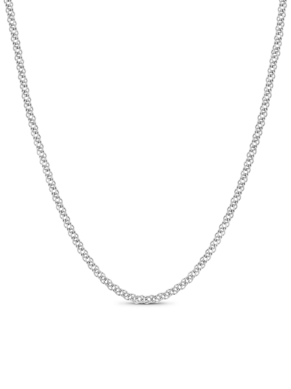 Cable Chain Necklace In Silver