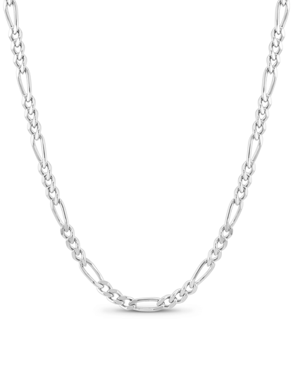 Figaro Chain Necklace In Silver