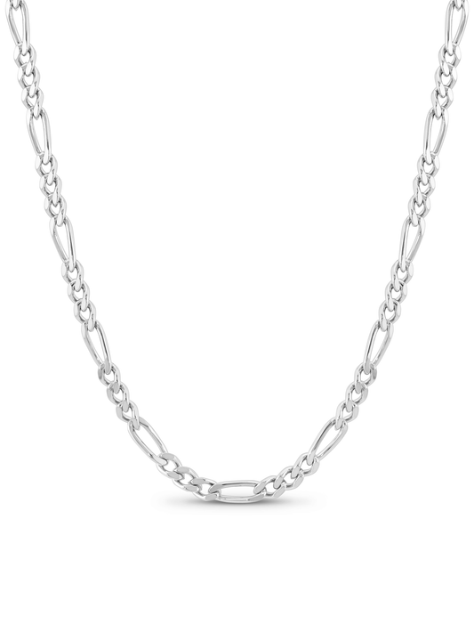 Figaro Chain Necklace In Silver