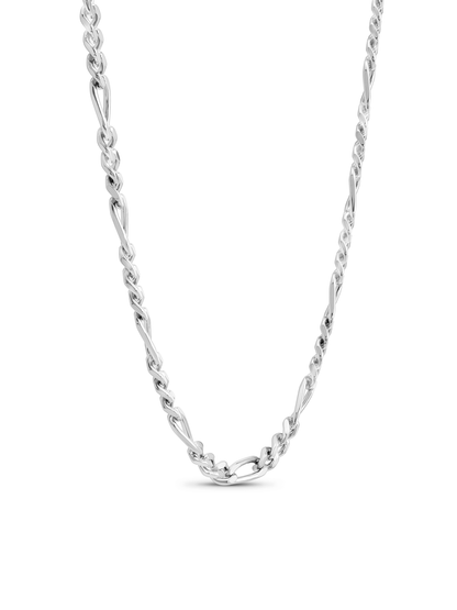 Figaro Chain Necklace In Silver