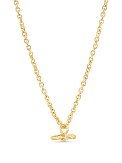 Amulet T-Bar Necklace In Gold