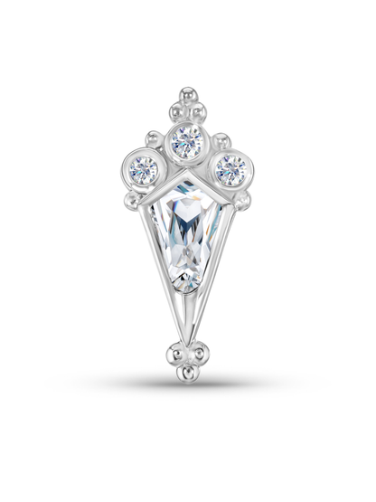 14K Gold & Lab-Grown Diamond Kite Piercing Stud